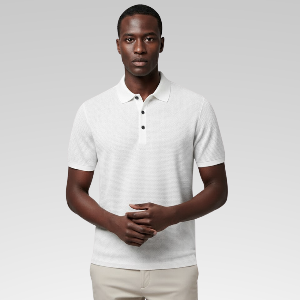 Camisa Polo Masculina - Texturizada