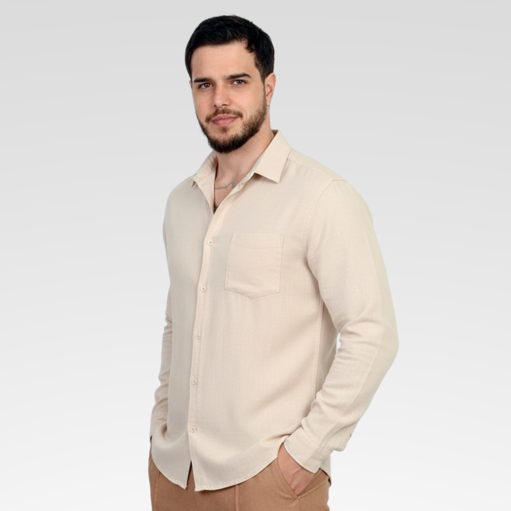 Camisa Social Masculina - Linho